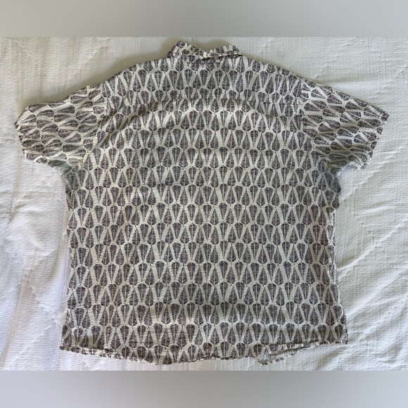 Eddie Bauer Men’s 2XL Classic Fit 100% Cotton Leaf Print Short Sleeve Shirt - Picture 10 of 12
